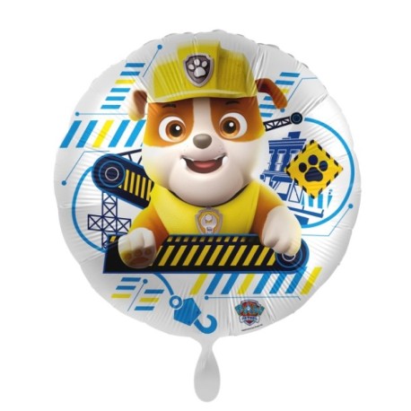 Globo Foil Patrulla Canina Rubble Redondo 45cm