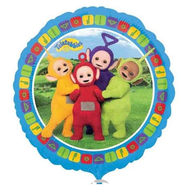 Globo Foil Redondo Teletubbies 45 cm