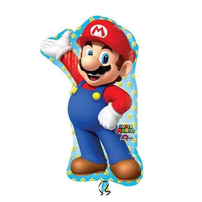 Globo Foil Supershape Super Mario 56x84 cm