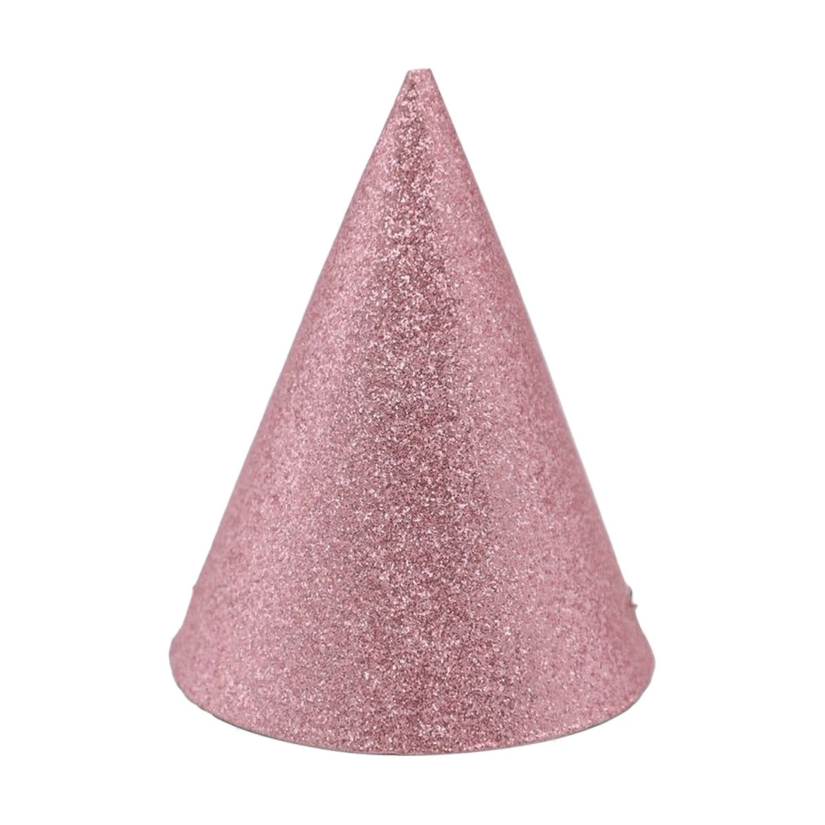 Gorros de Cumpleaños Purpurina 7 x 12 cm 3 uds - Rosa
