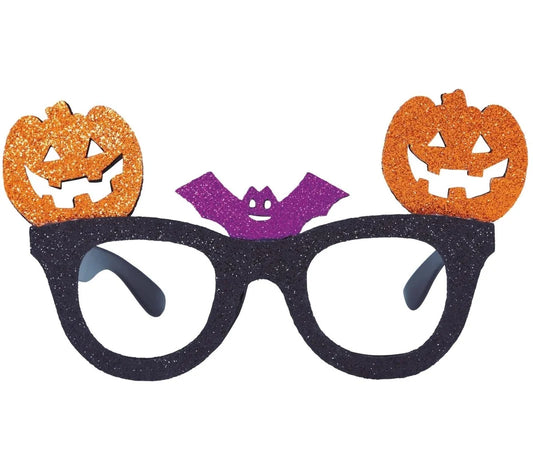 Gafas de Halloween con Purpurina de Calabaza