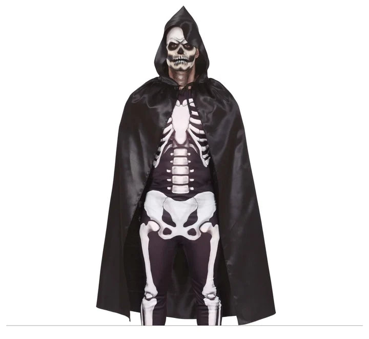 Capa Negra Brillante para Halloween