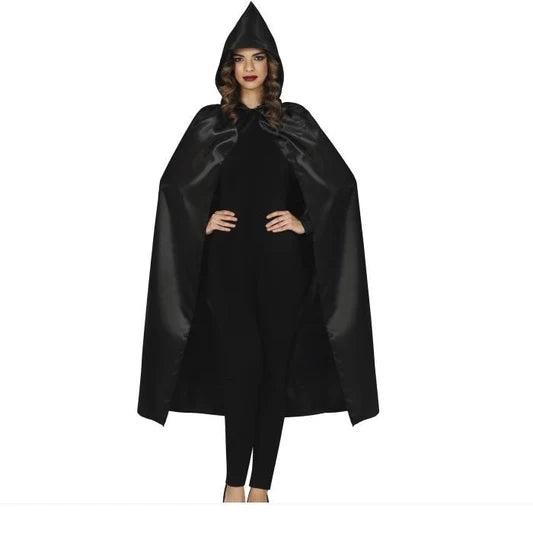 Capa Negra Brillante para Halloween