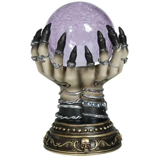 Bola de Pitonisa con Manos Sujetándola 23 cm