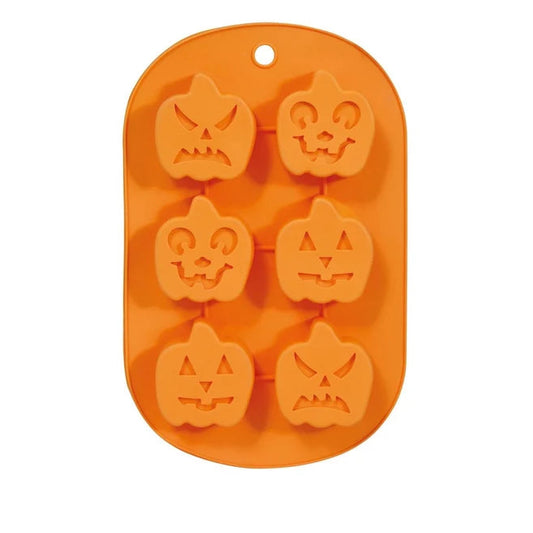 Calabazas con formas de galletas de Halloween