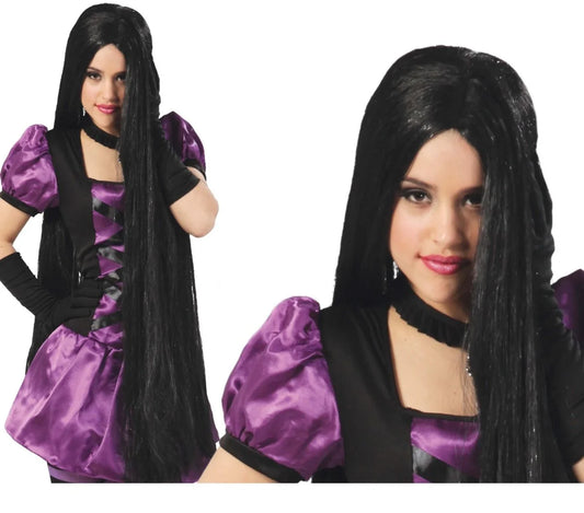 Peluca Pelo Extra Largo Negra