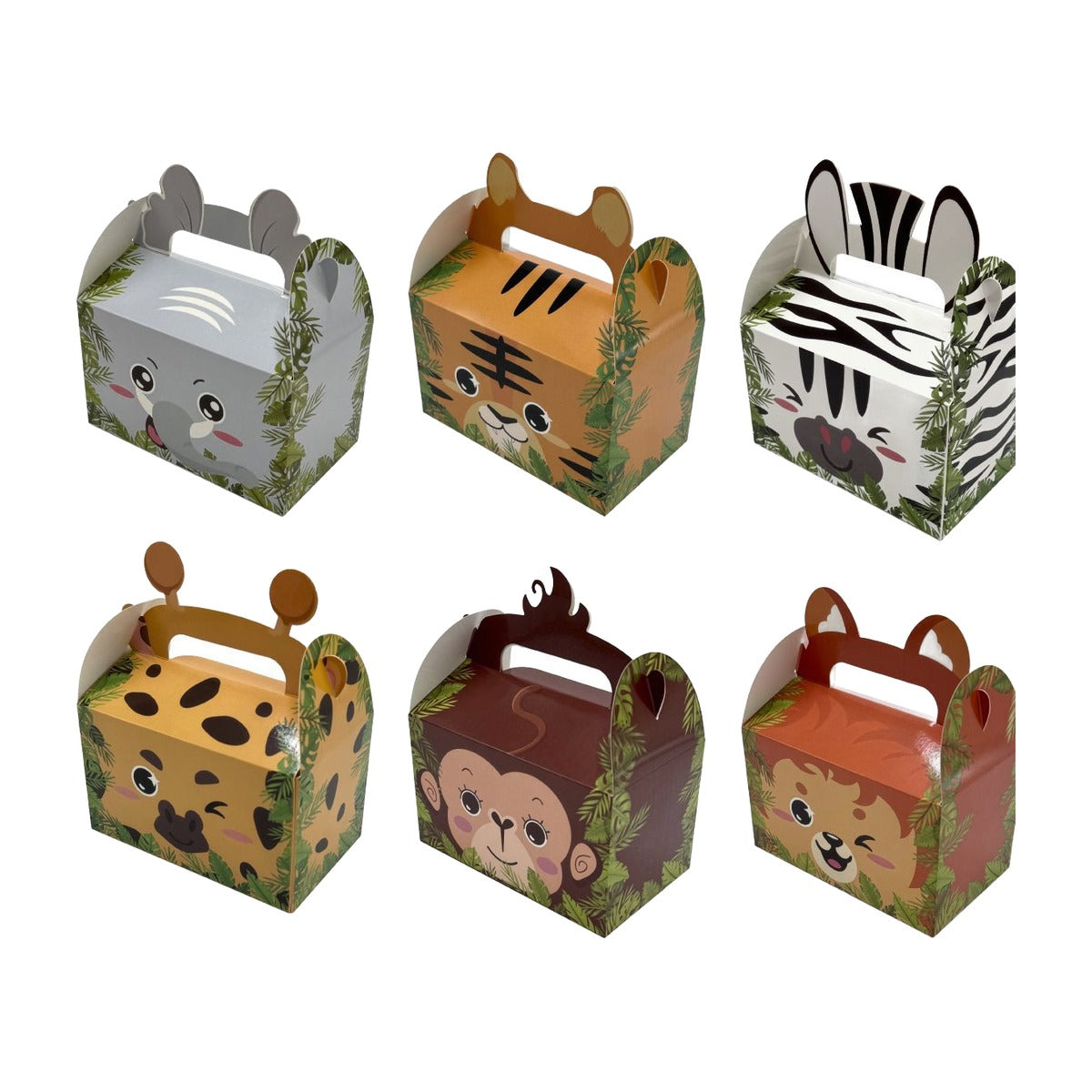 Cajas de Animales Safari 16 x 9,5 x 9,5 cm 3 uds