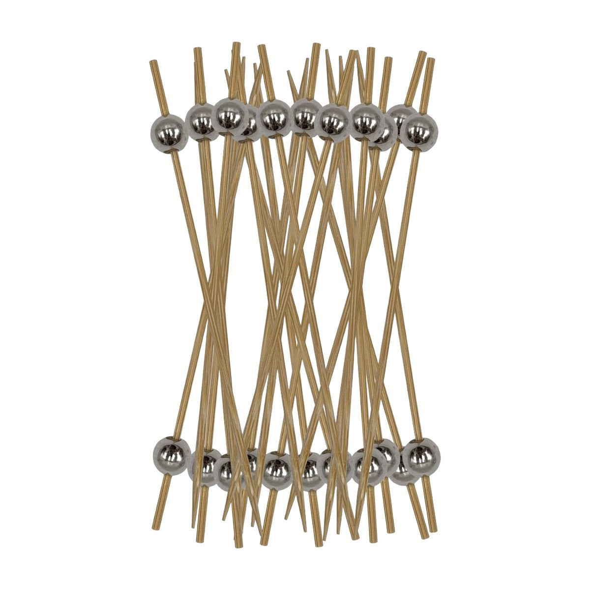 Varilla para Dulces 12 cm 24 uds Perla - Plata