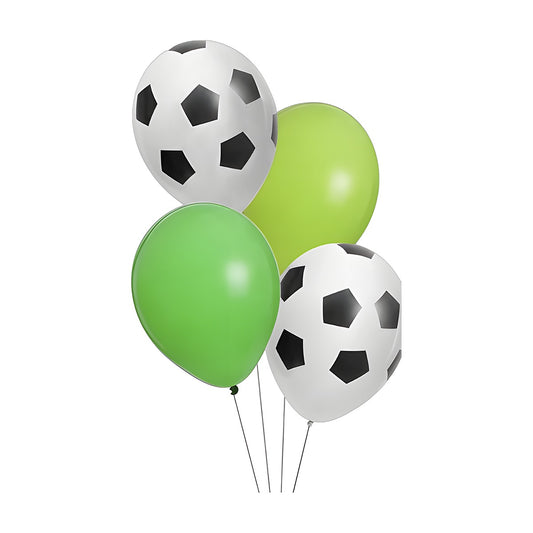 Set Globos Látex Fútbol 30 cm 8 uds