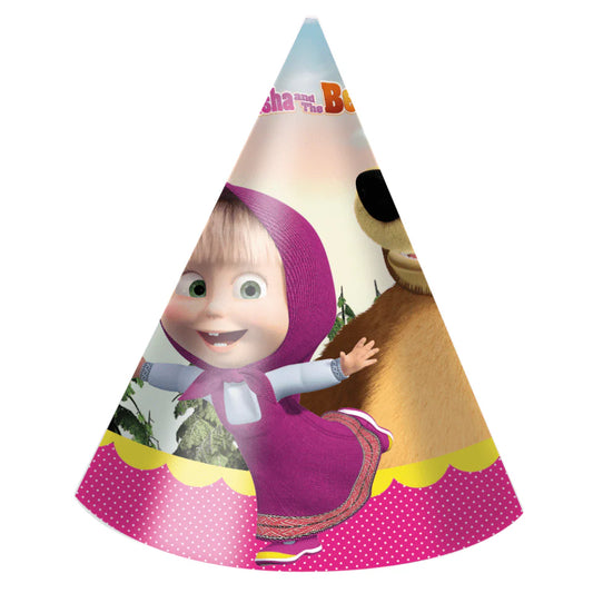 Sombreros Masha y el Oso Pack 6 uds