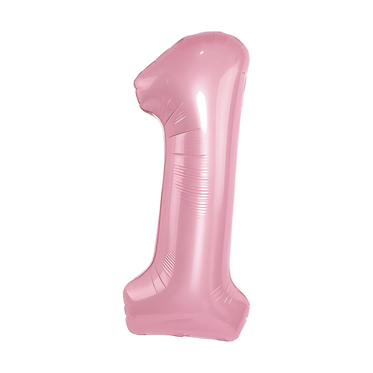 Globo Foil Número Gigante Aluminio 100cm (40") Rosa Número 1