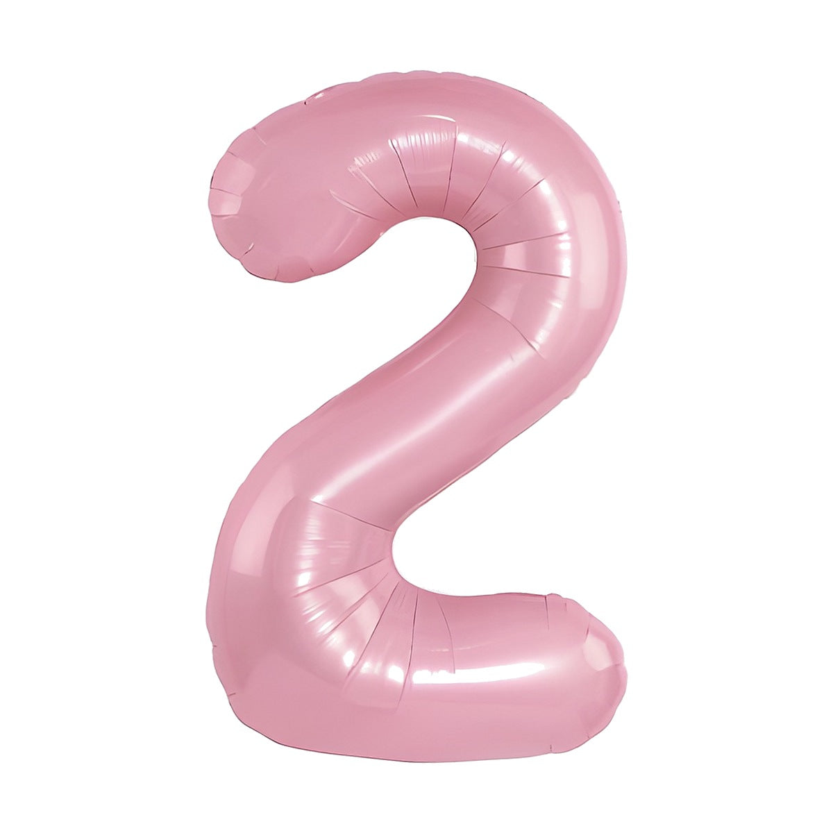 Globo Foil Número Gigante Aluminio 100cm (40") Rosa Número 2