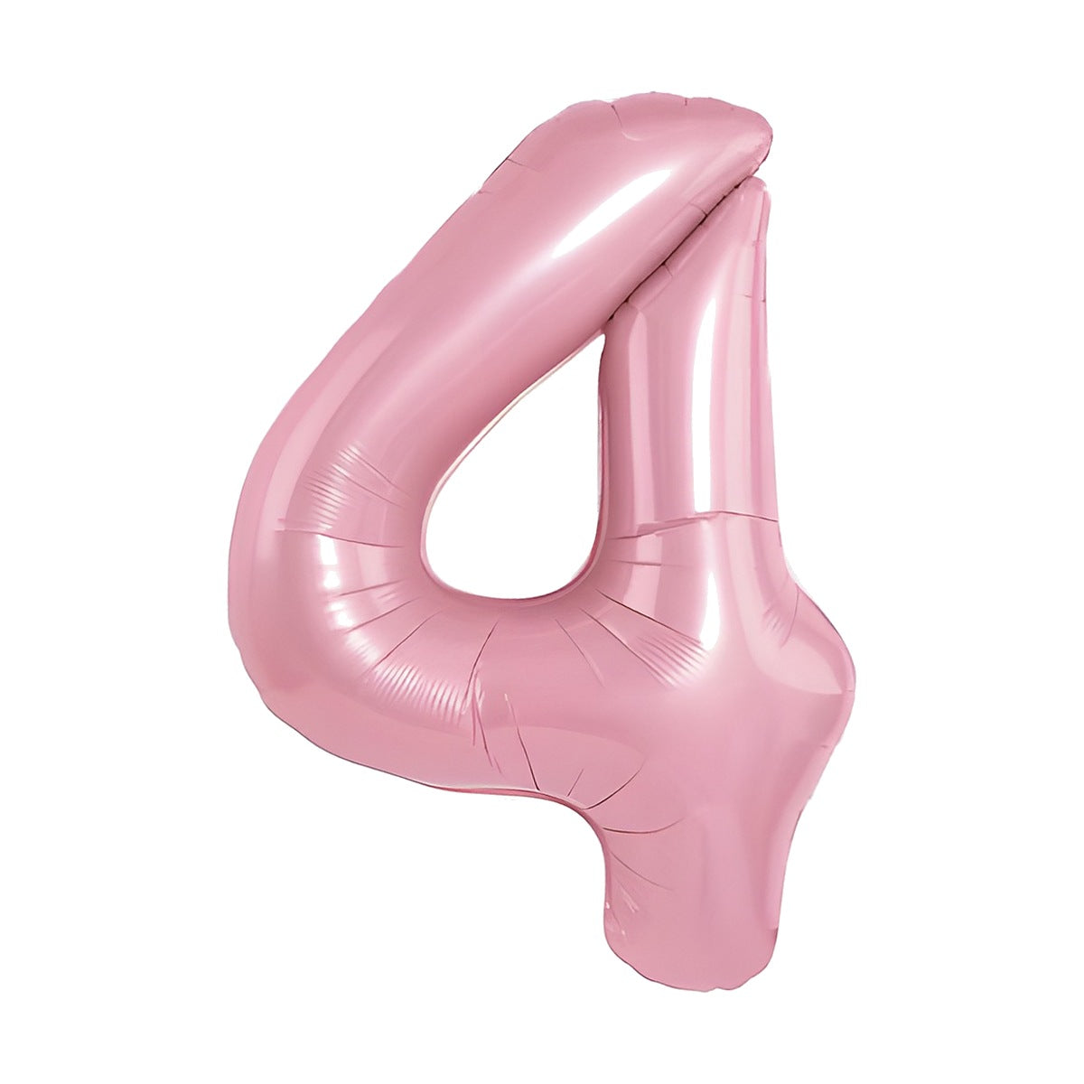 Globo Foil Número Gigante Aluminio 100cm (40") Rosa Número 4