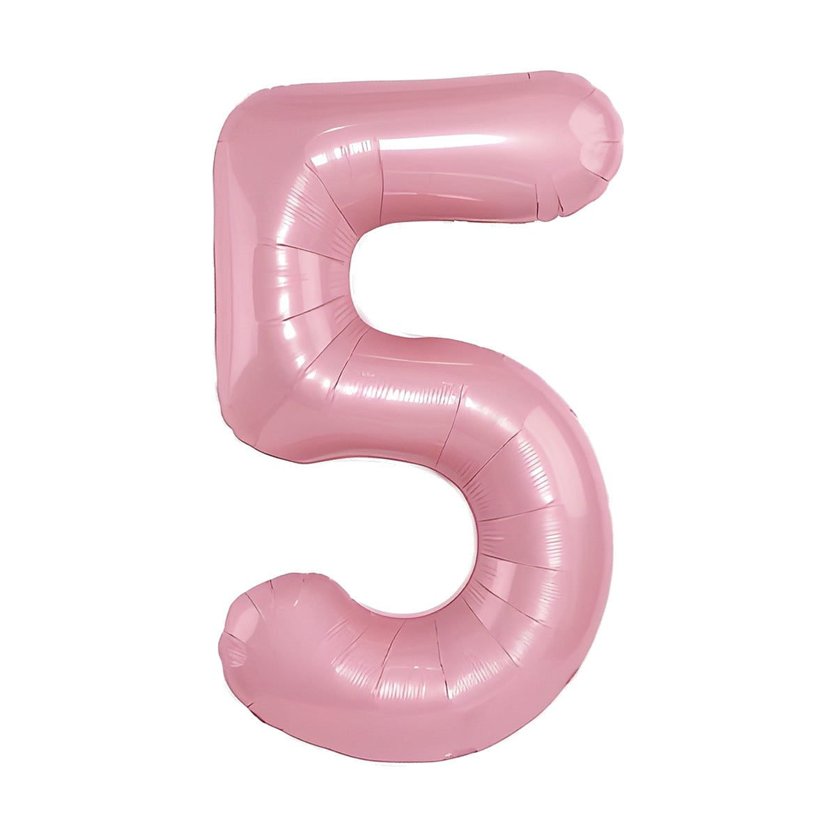 Globo Foil Número Gigante Aluminio 100cm (40") Rosa Número 5