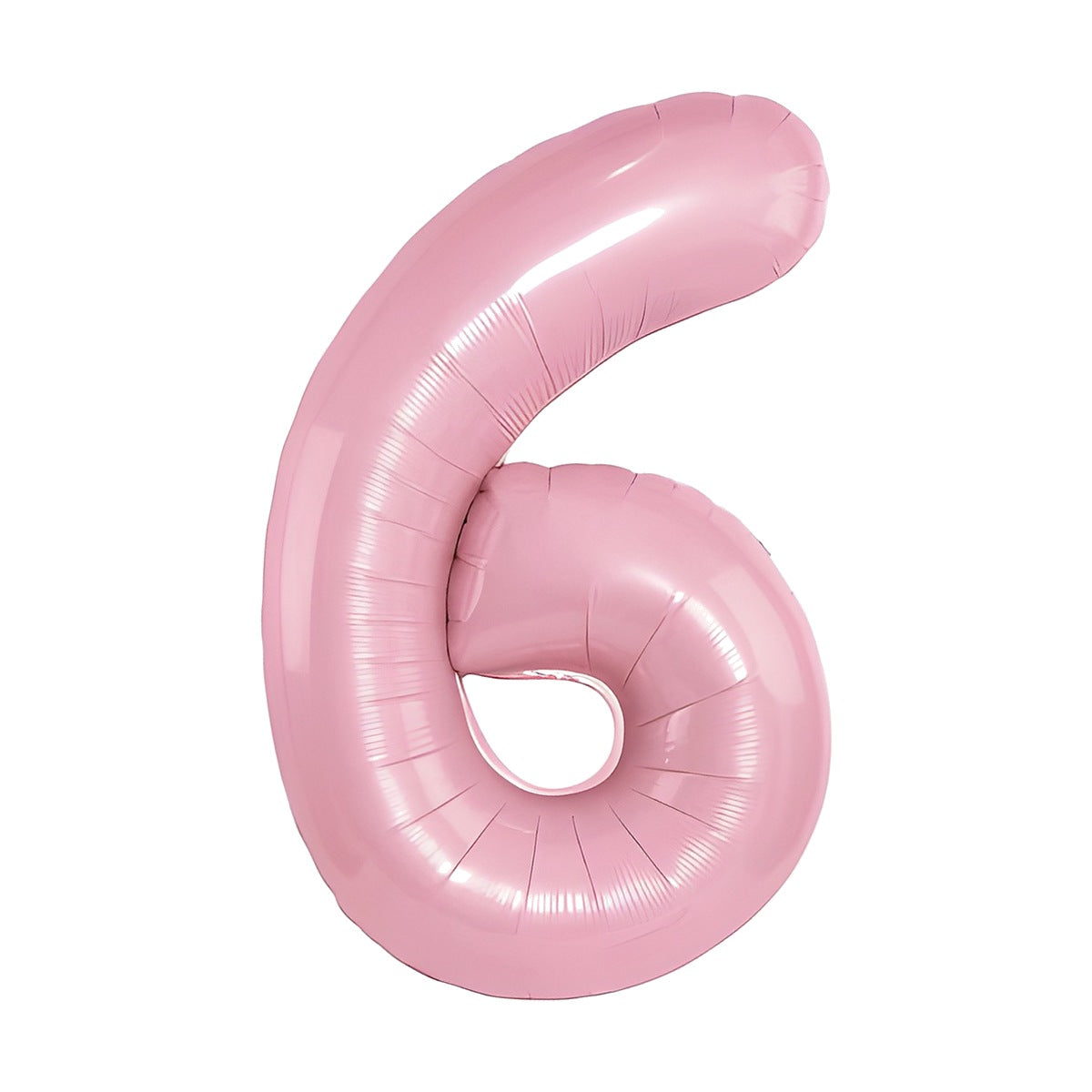 Globo Foil Número Gigante Aluminio 100cm (40") Rosa Número 6