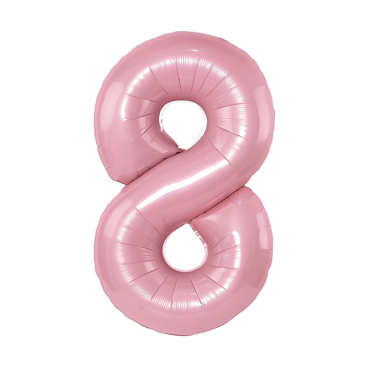 Globo Foil Número Gigante Aluminio 100cm (40") Rosa Número 8