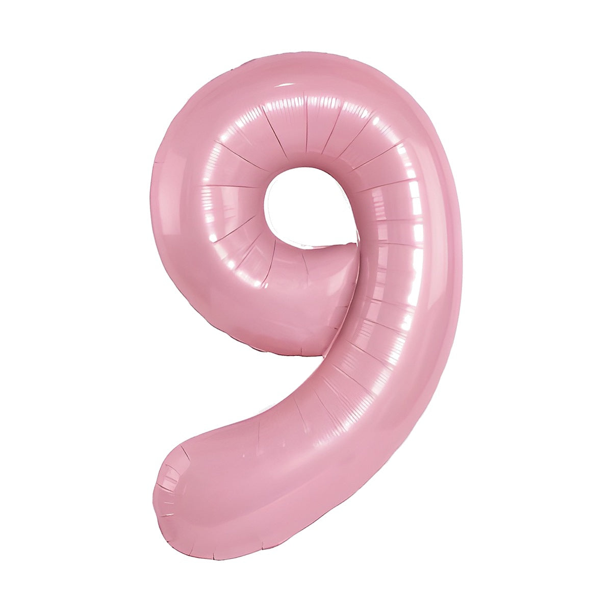 Globo Foil Número Gigante Aluminio 100cm (40") Rosa Número 9