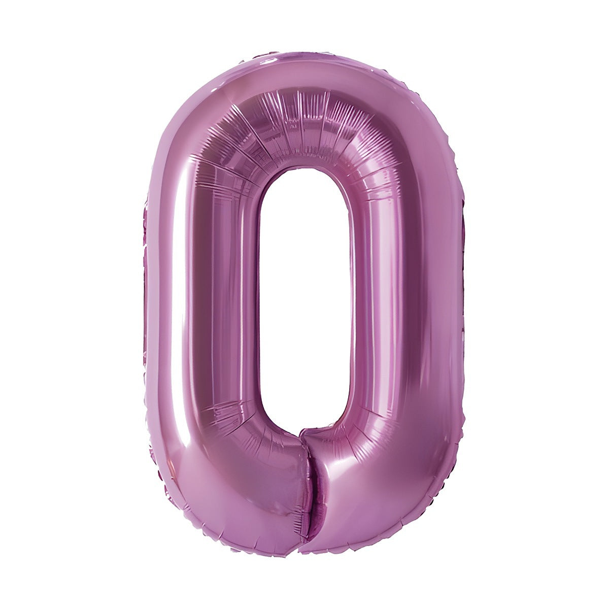 Globo Foil Número Gigante Aluminio 100cm (40") Fucsia número 0