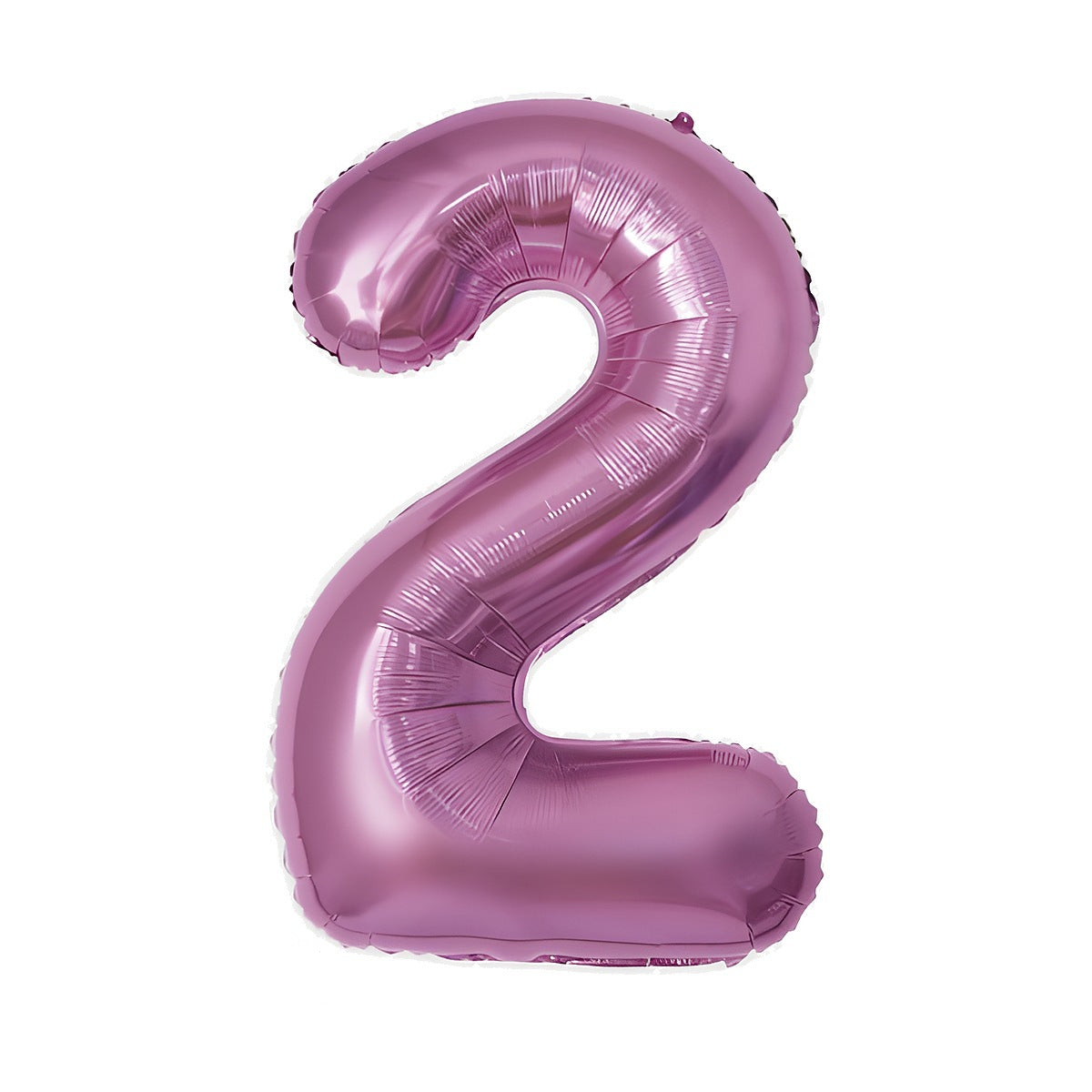 Globo Foil Número Gigante Aluminio 100cm (40") Fucsia número 2