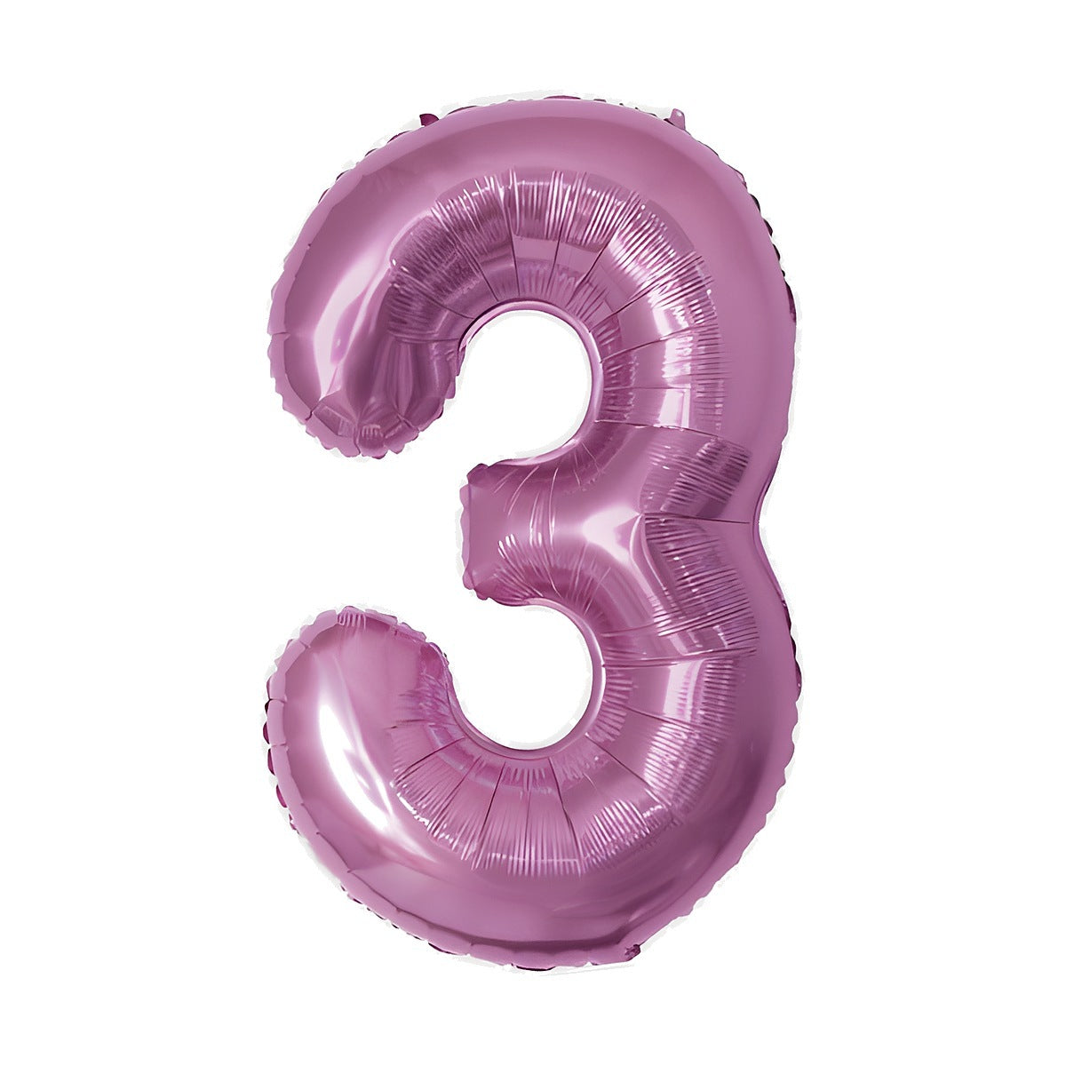 Globo Foil Número Gigante Aluminio 100cm (40") Fucsia número 3