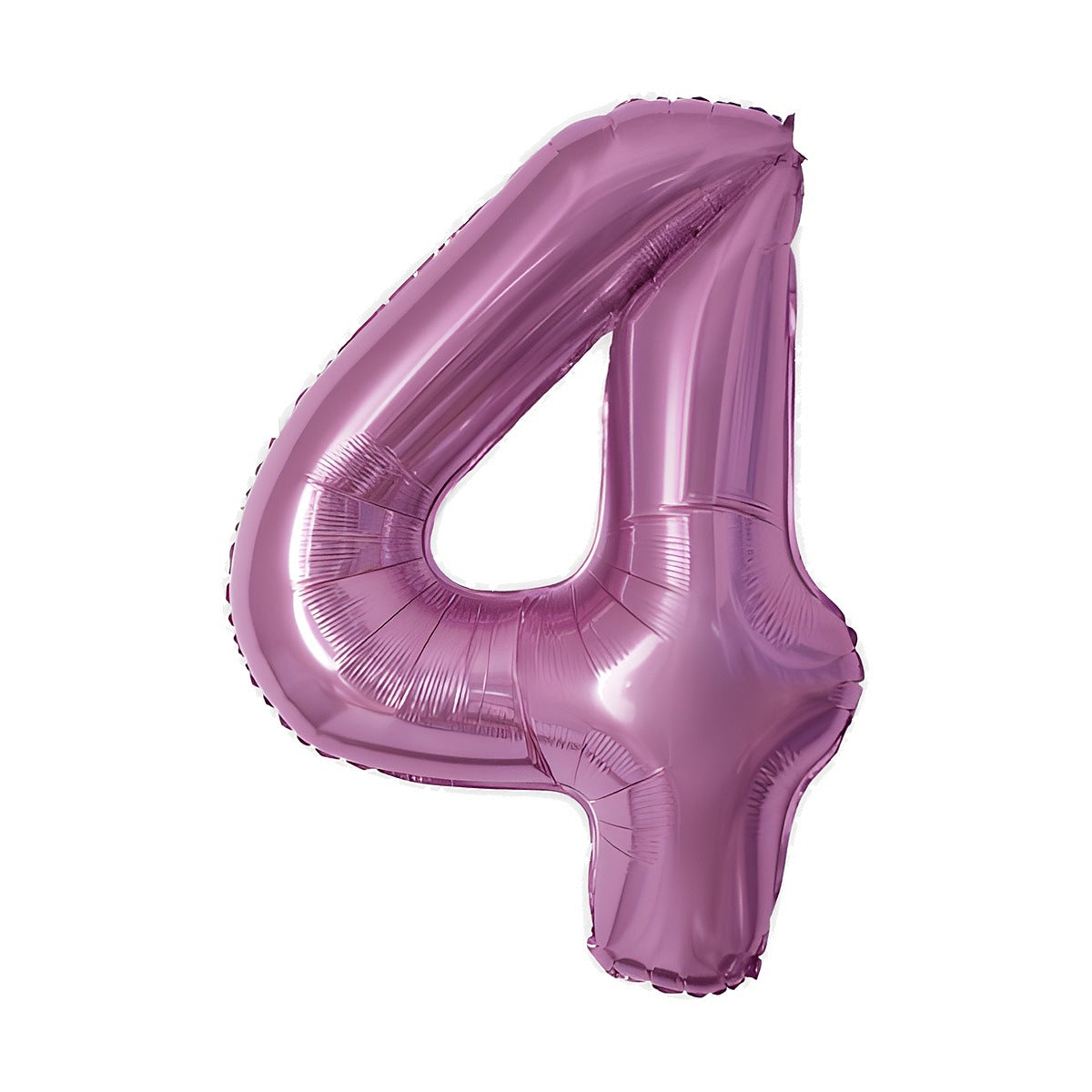 Globo Foil Número Gigante Aluminio 100cm (40") Fucsia número 4