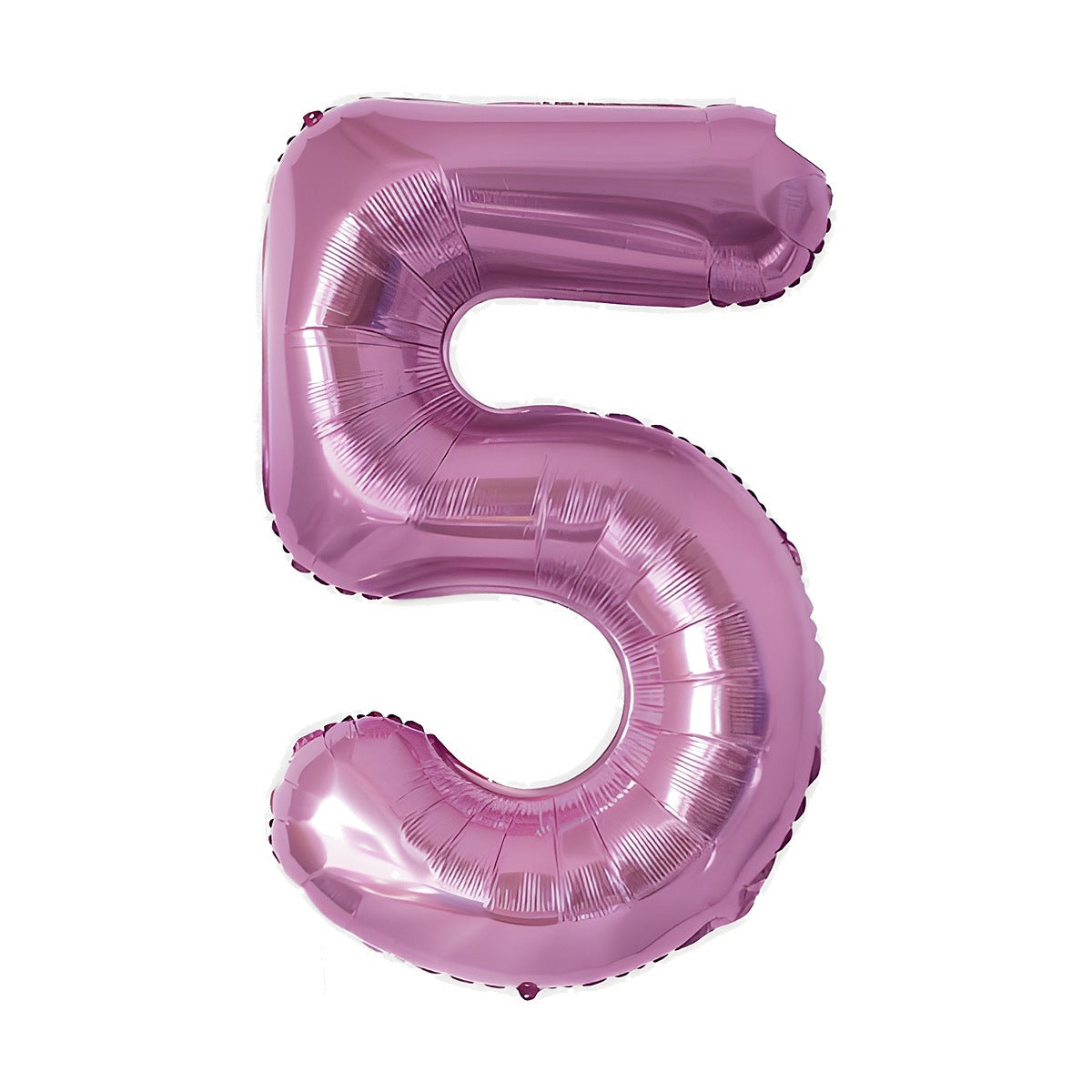 Globo Foil Número Gigante Aluminio 100cm (40") Fucsia número 5