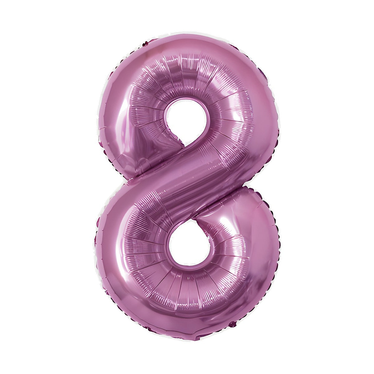 Globo Foil Número Gigante Aluminio 100cm (40") Fucsia número 8