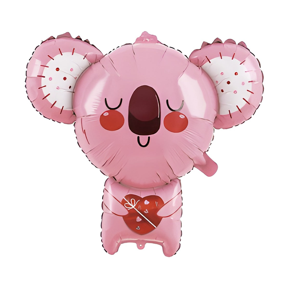 Globo Foil Koala Rosa con Corazón 66 x 74,5 cm