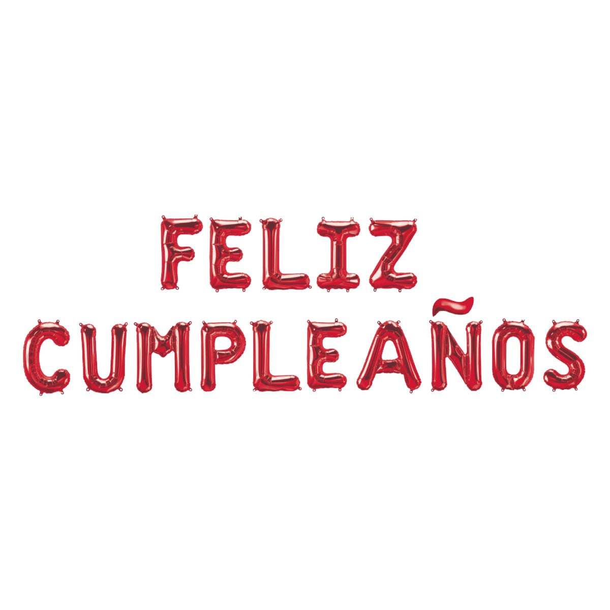 Globos Foil Letras Feliz Cumpleaños 45 cm (18") - Rojo