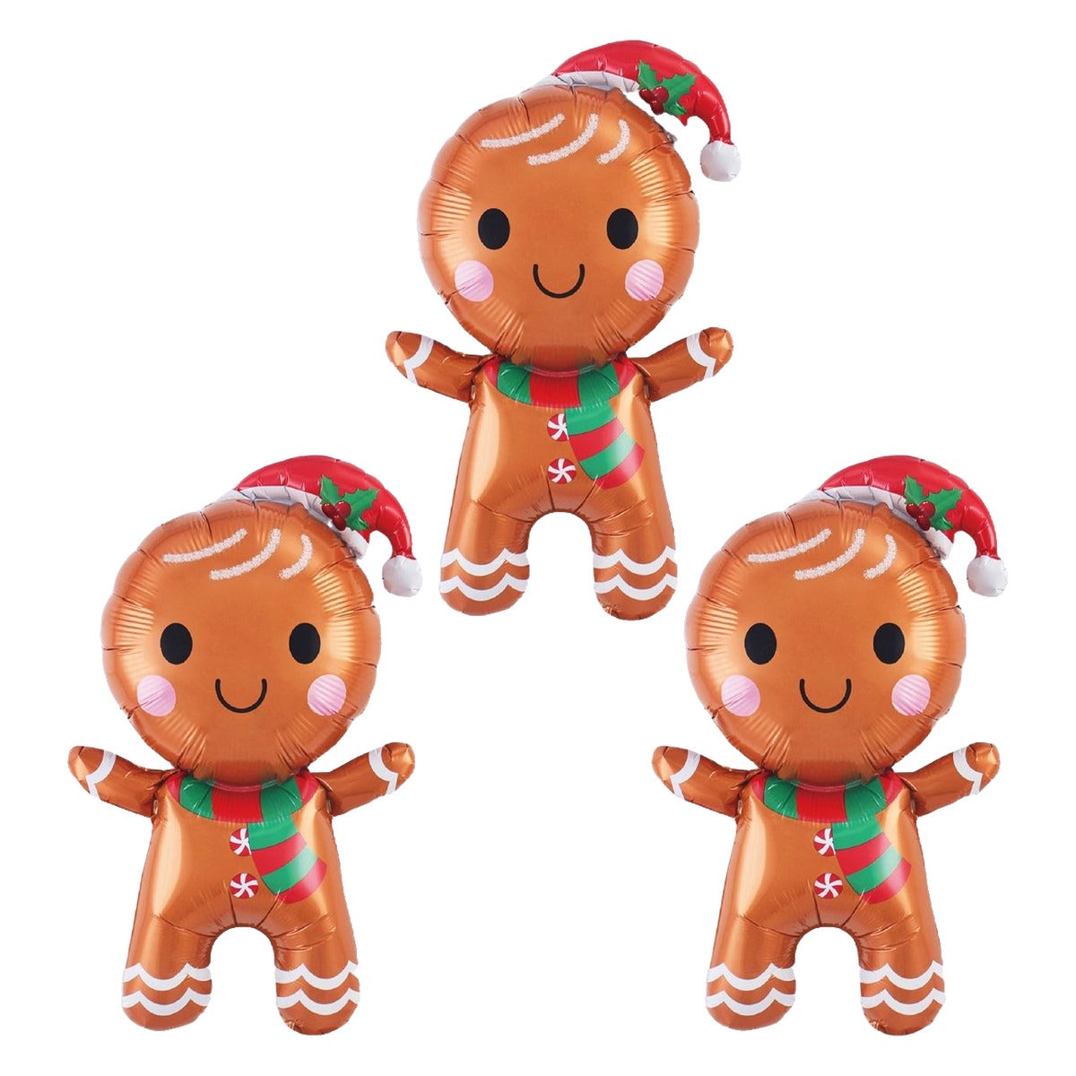 Globos Foil Mini Galleta de Jengibre 46 cm 3 uds