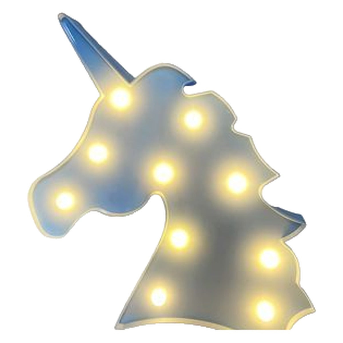 Lámpara LED Unicornio 25,5 cm - Azul