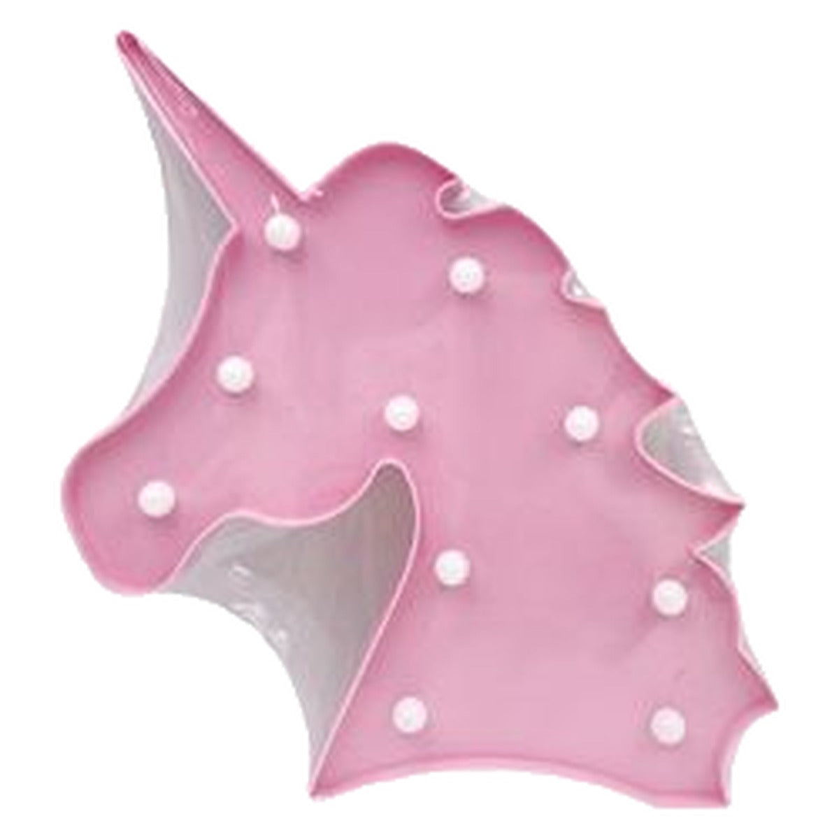 Lámpara LED Unicornio 25,5 cm - Rosa
