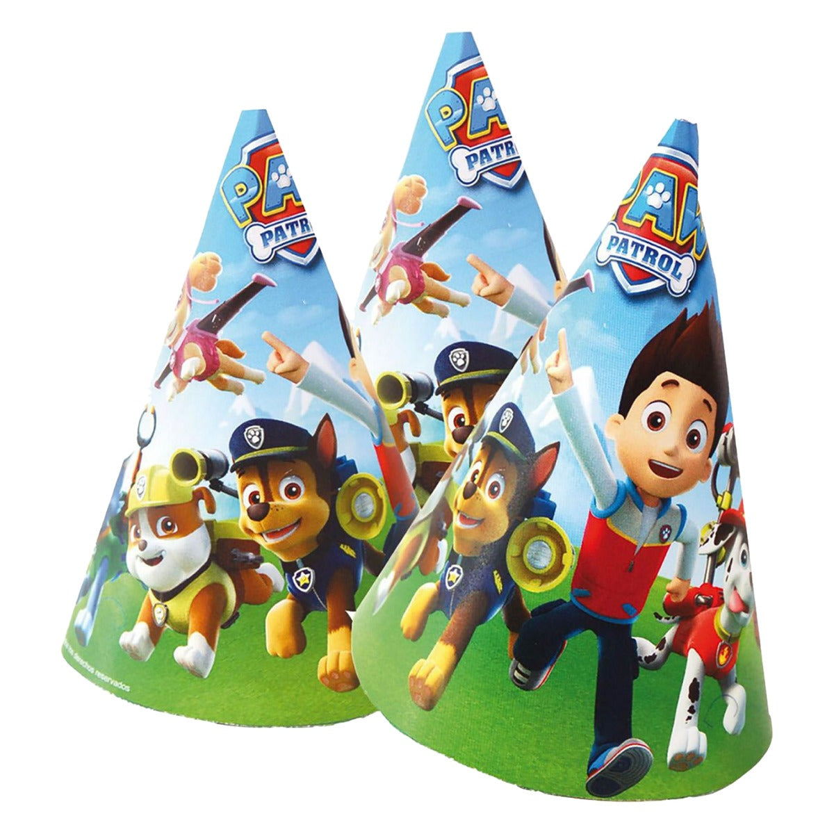 Gorros Patrulla Canina Ryder y Cachorros 6 uds