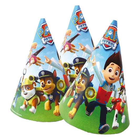 Gorros Patrulla Canina Ryder y Cachorros 6 uds