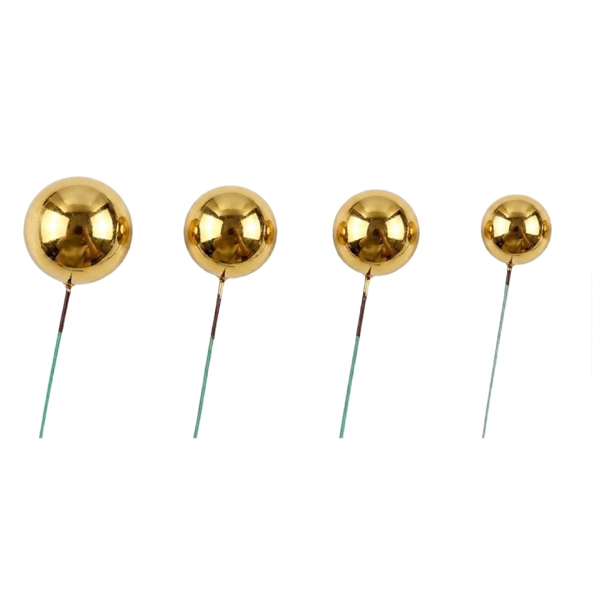 Bolas Decorativas de Espuma para Tartas 20 uds - Dorado