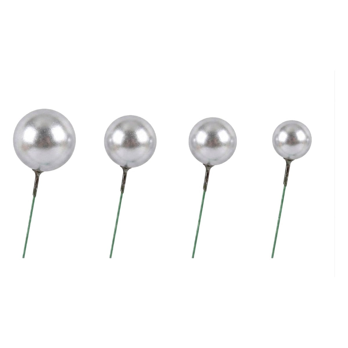 Bolas Decorativas de Espuma para Tartas 20 uds - Plata