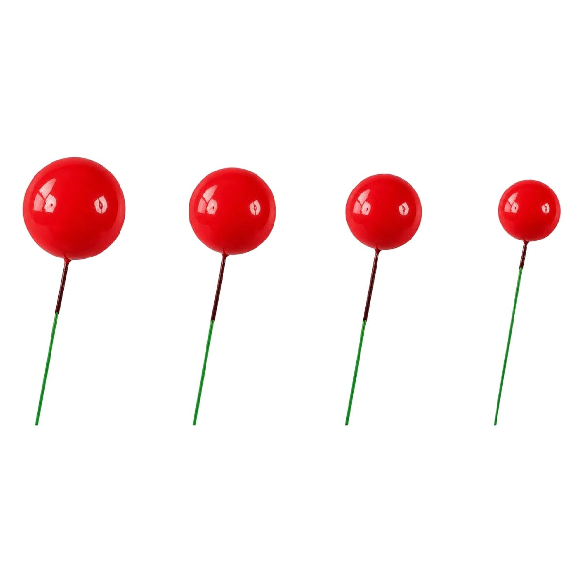 Bolas Decorativas de Espuma para Tartas 20 uds - Rojo