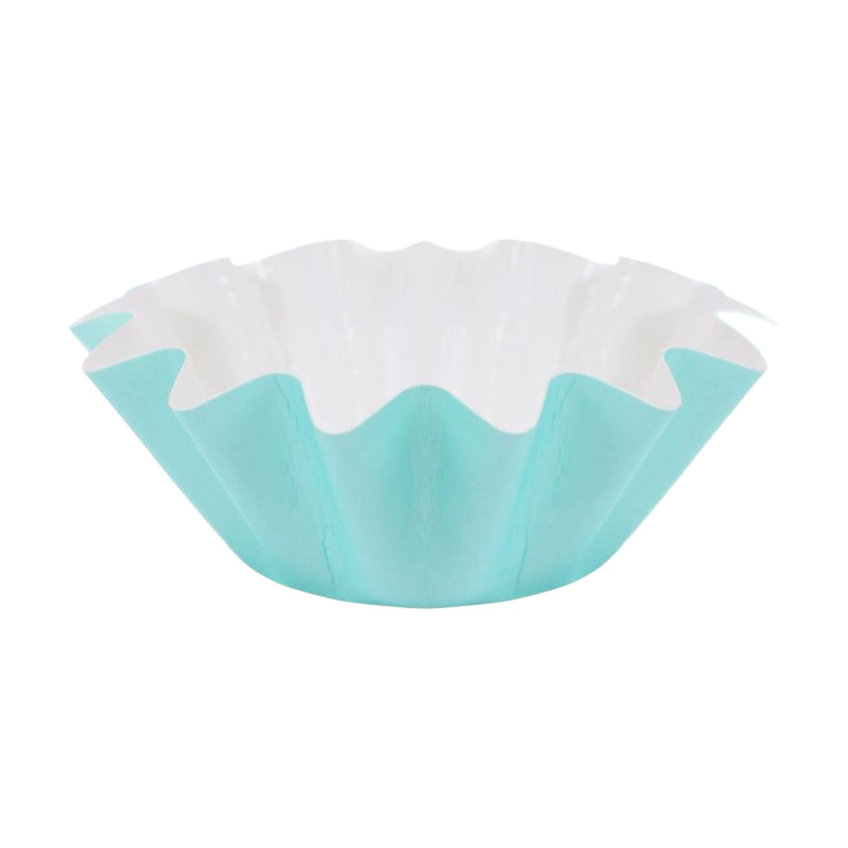 Cápsulas para Cupcakes Tulipa Bordes Ondulados 4,2 x 3,2 cm 12 uds - Verde Menta