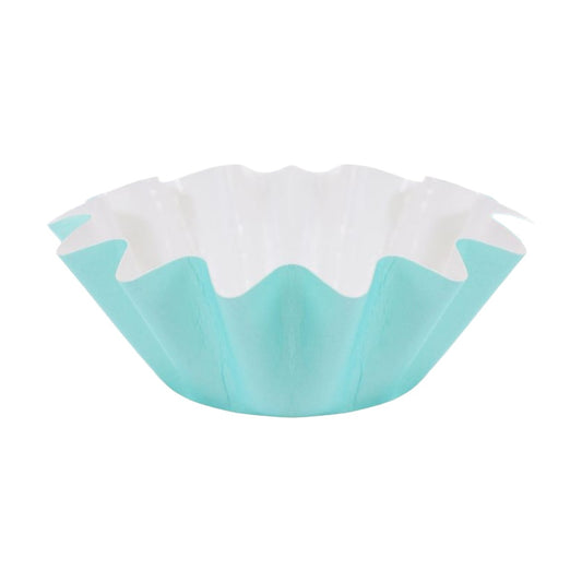 Cápsulas para Cupcakes Tulipa Bordes Ondulados 4,2 x 3,2 cm 12 uds - Verde Menta