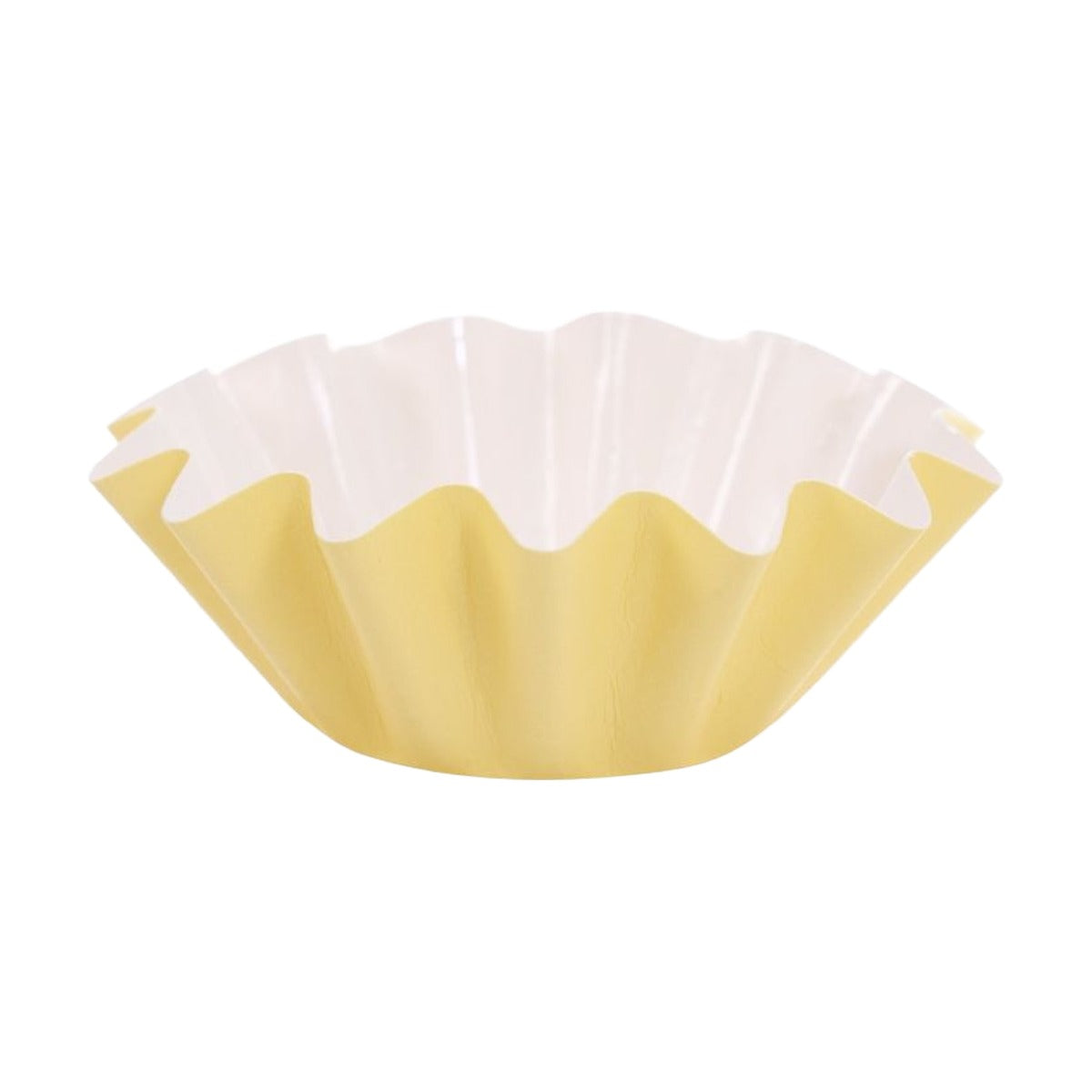 Cápsulas para Cupcakes Tulipa Bordes Ondulados 4,2 x 3,2 cm 12 uds - Amarillo
