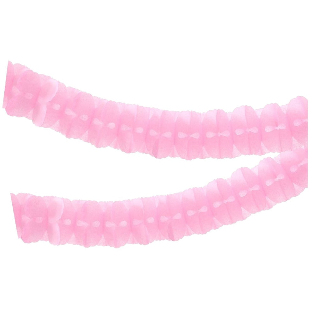 Guirnalda Nido de Abeja de Papel 10,5 cm x 3,6 m Rosa