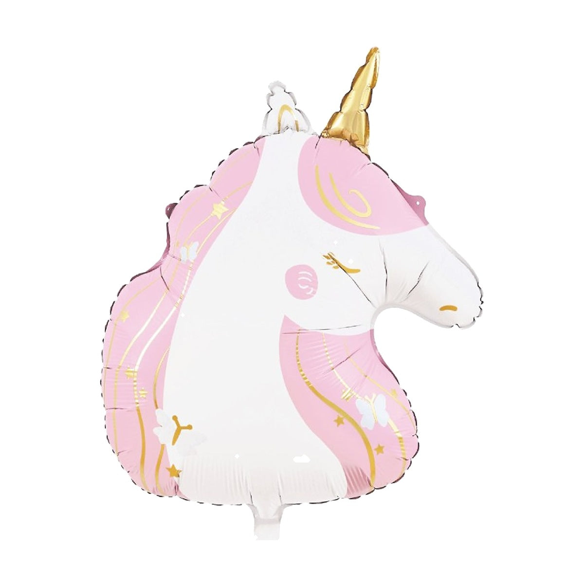 Globo Foil Cabeza de Unicornio Mate 65 x 78 cm