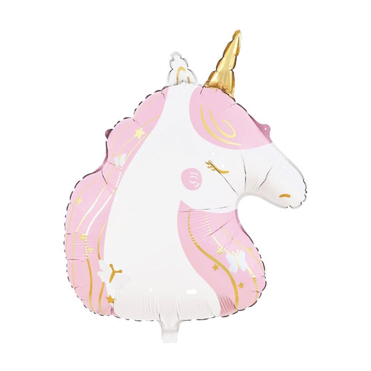 Globo Foil Cabeza de Unicornio Mate 65 x 78 cm