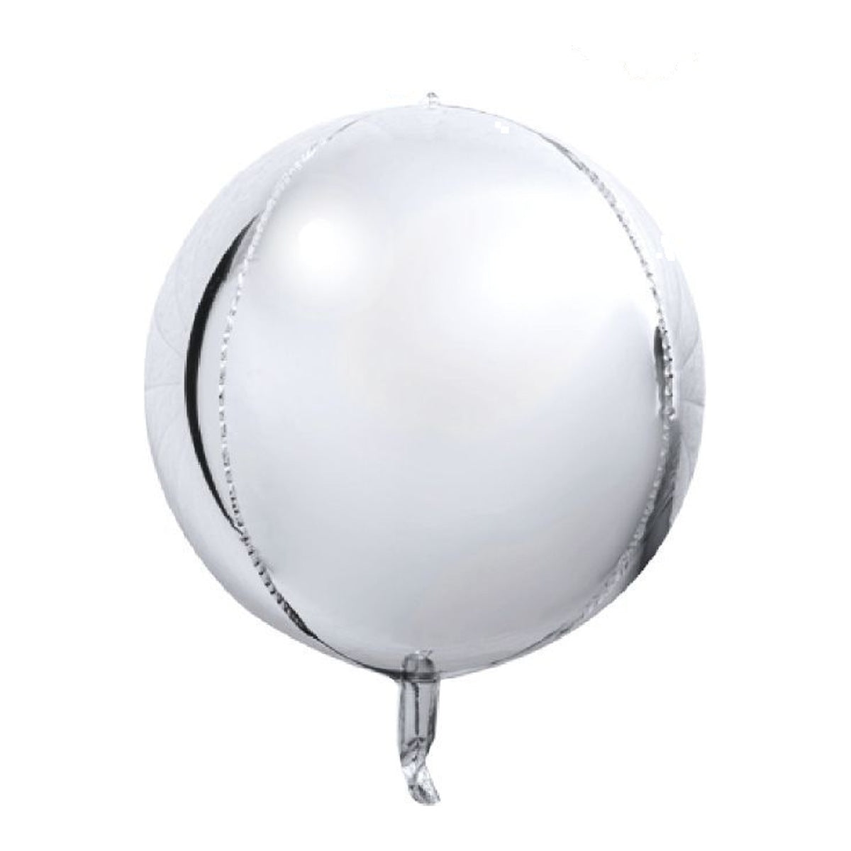 Globo Foil 4D Esfera Metalizada 25,8" 62,4 cm - Plateado