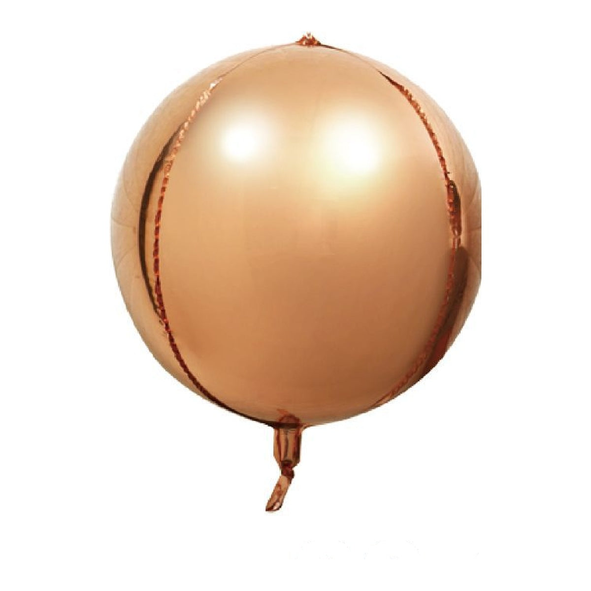 Globo Foil 4D Esfera Metalizada 25,8" 62,4 cm - Oro Rosa