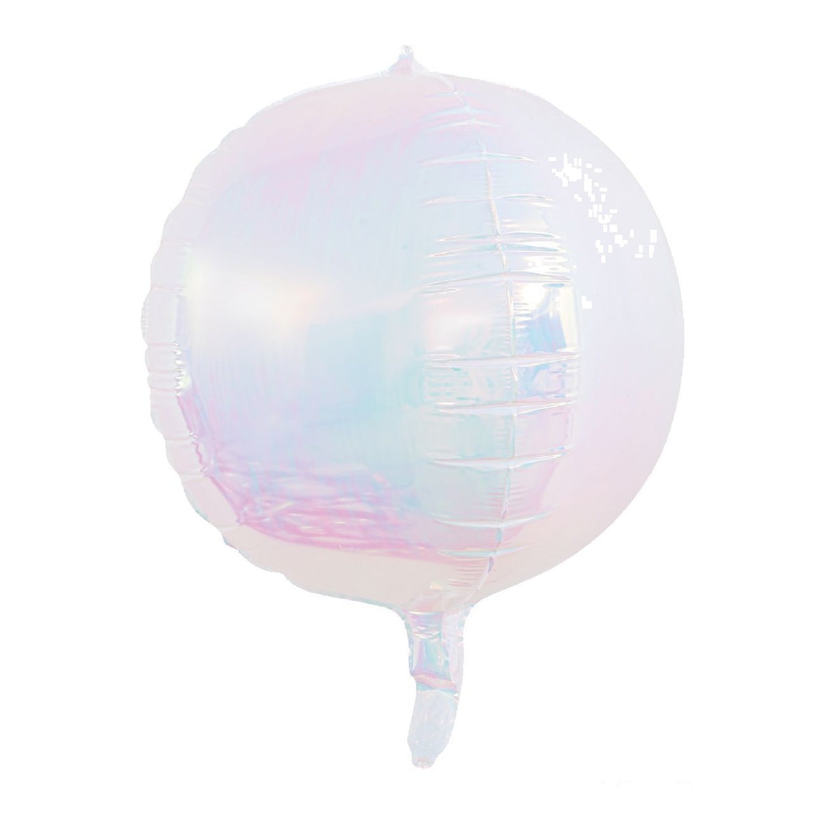 Globo Foil 4D Esfera Iridiscente 22" 40 cm - Blanco Perla