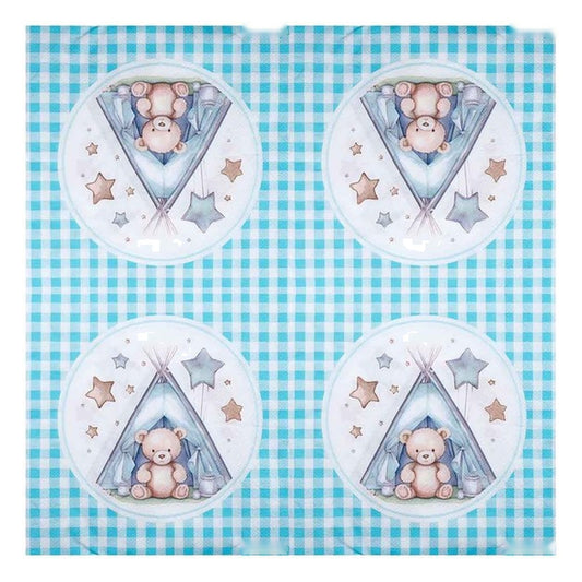 Servilletas Osito en Tienda Azul 33 x 33 cm 10 uds