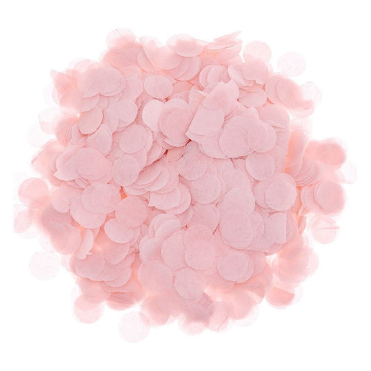 Confeti de Papel Seda Redondo 1,5 cm 15 g - Rosa Claro