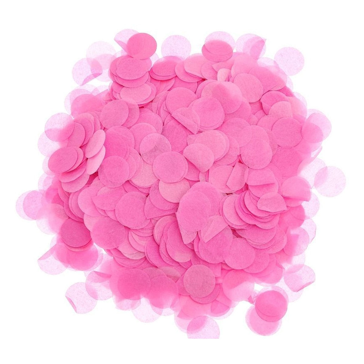 Confeti de Papel Seda Redondo 1,5 cm 15 g - Rosa