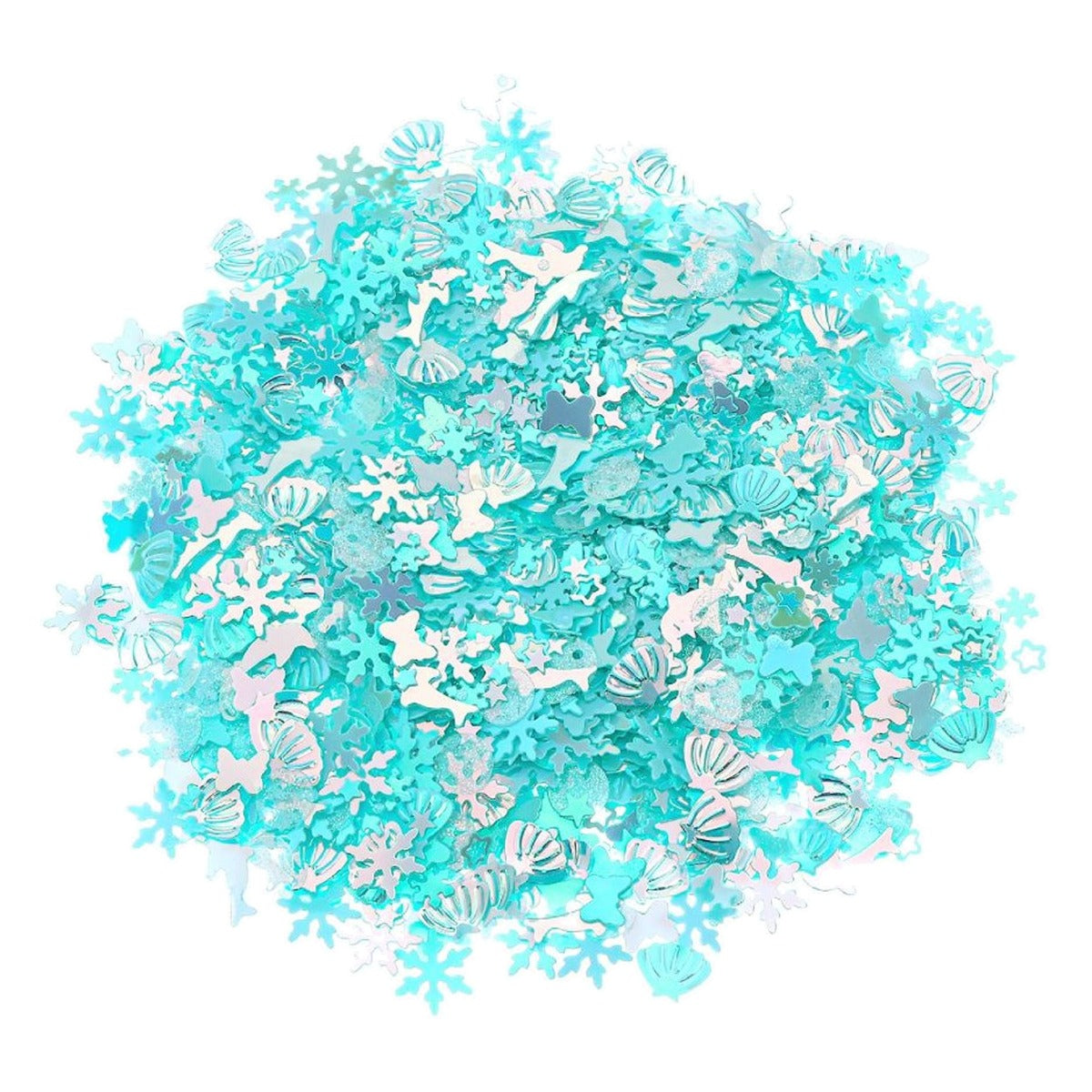 Confeti Fondo Marino Metalizado 15 g - Azul
